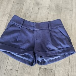 Alice and Olivia Women's Blue Shorts Size Small